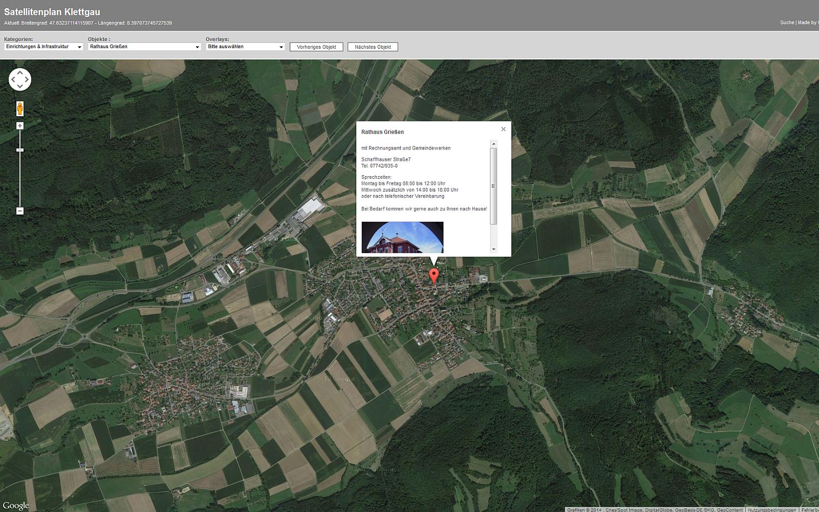  Screenshot Satellitenplan - Öffnet externen Link in neuem Fenster 