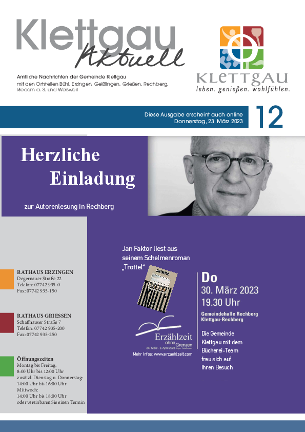  Gemeindeblatt vom 23.03.2023 (KW 12) als PDF zum Download 